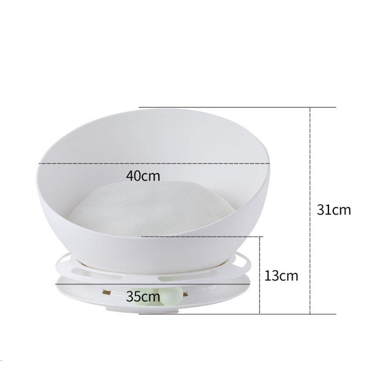 Two-in-one Half-ball Pet Cat Nest Single-layer Cat Carousel