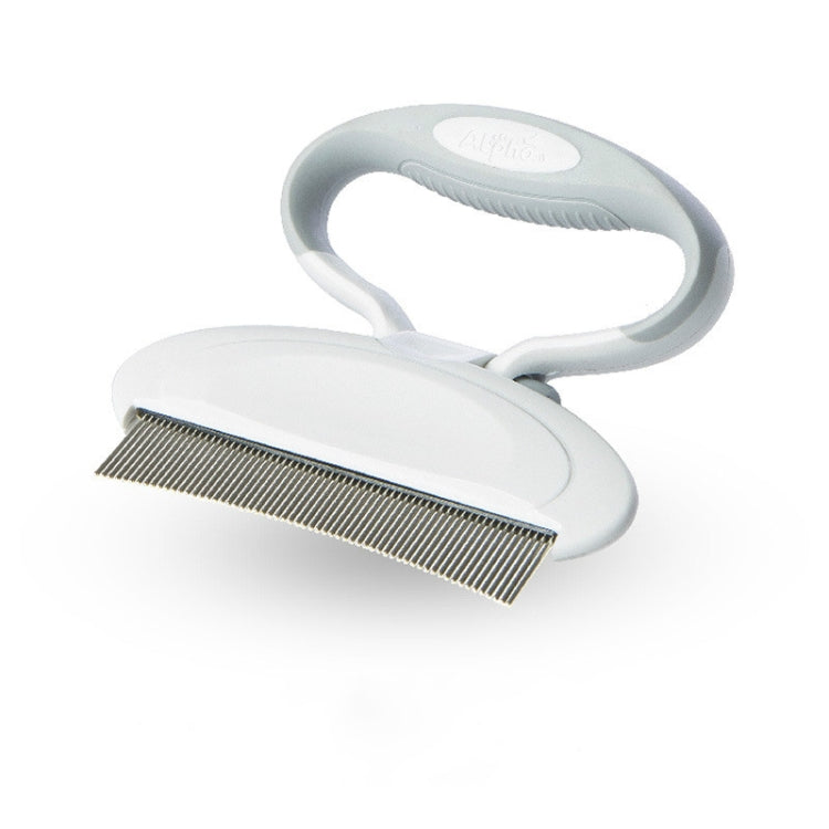 Curved Massage Beauty Pet Comb Pet Steel Comb(Pink)