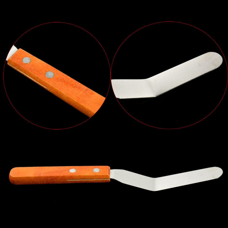 15cm Stainless Steel Cream Spatula Cake Silk Flower Scraper Baking Tool, Specification: 4 inch