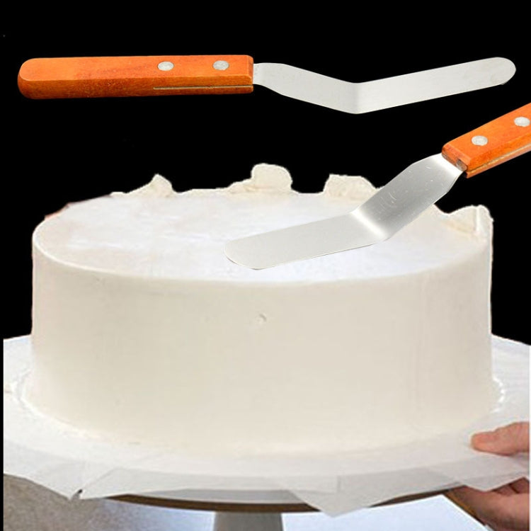 15cm Stainless Steel Cream Spatula Cake Silk Flower Scraper Baking Tool, Specification: 4 inch