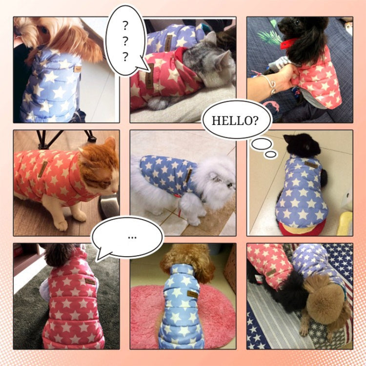 Autumn and Winter Two-piece Dog Cat Vest Sweater Suit Pet Two Feet, Size: XS