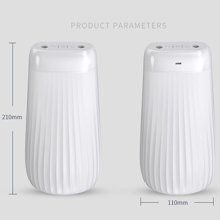 Dual-Nozzle Sprayer Air Humidifier 1L Large Capacity Ultrasonic Cool Mist Water Diffuser Aroma Humidifier, Style:USB Charging
