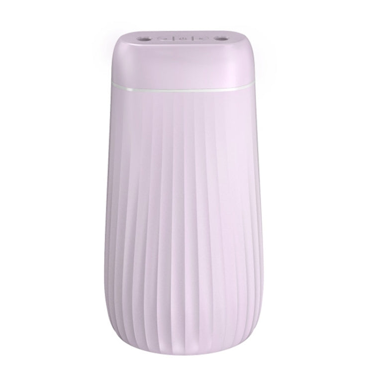 Dual-Nozzle Sprayer Air Humidifier 1L Large Capacity Ultrasonic Cool Mist Water Diffuser Aroma Humidifier, Style:Built-in Battery(Purple)