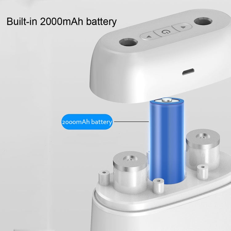 Dual-Nozzle Sprayer Air Humidifier 1L Large Capacity Ultrasonic Cool Mist Water Diffuser Aroma Humidifier, Style:Built-in Battery(Purple)