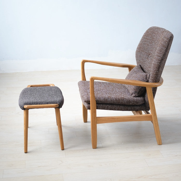 Nordic Solid Wood Shoes Pedals Leisure Sofa Bench(Log Color Pedal)