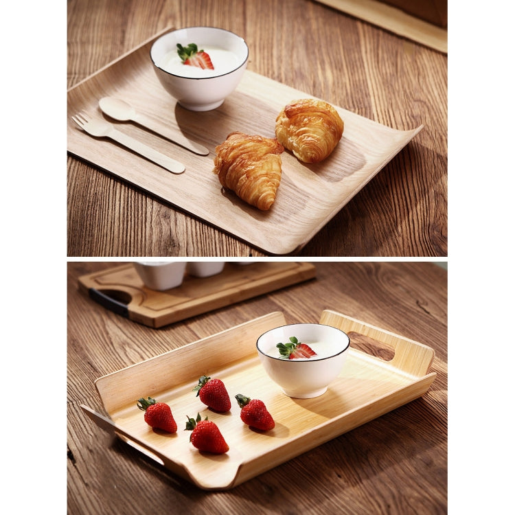Wooden Dinner Plate Serving Plate Pastry Tray, Specification:881 Ash M