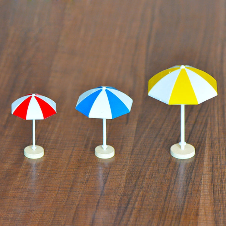 2 PCS Miniature Sun Umbrella DIY Home Garden Decoration Cute Umbrella Table Ornament Handicrafts, Size:M