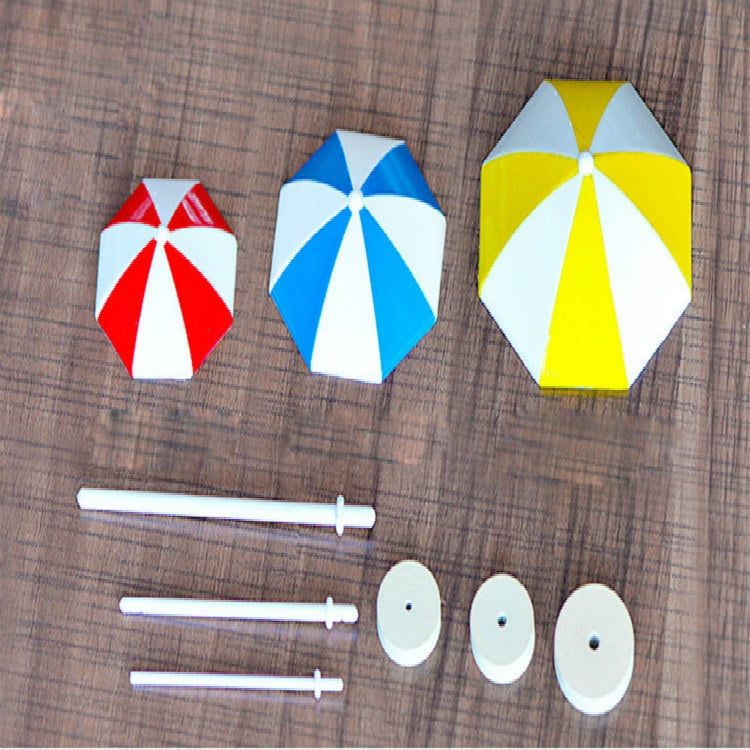 2 PCS Miniature Sun Umbrella DIY Home Garden Decoration Cute Umbrella Table Ornament Handicrafts, Size:M