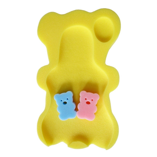 2 PCS Baby Infant Soft Bath Sponge Seat Cute Anti-Slip Foam Pad Mat Kids Safety Cushion Sponge Bathroom Products