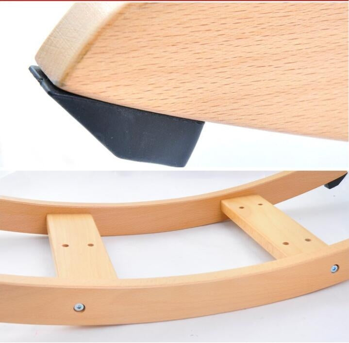 Children's Toddler Wooden Car Elk Wooden Horse Rocking Chair