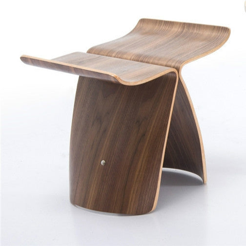 Creative Footrest Simple Modern Solid Wood Butterfly Chair