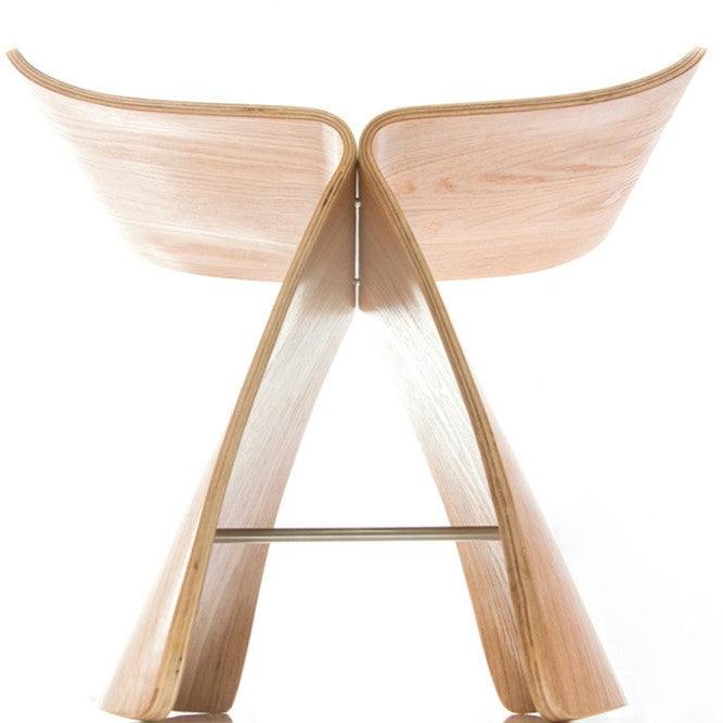 Creative Footrest Simple Modern Solid Wood Butterfly Chair