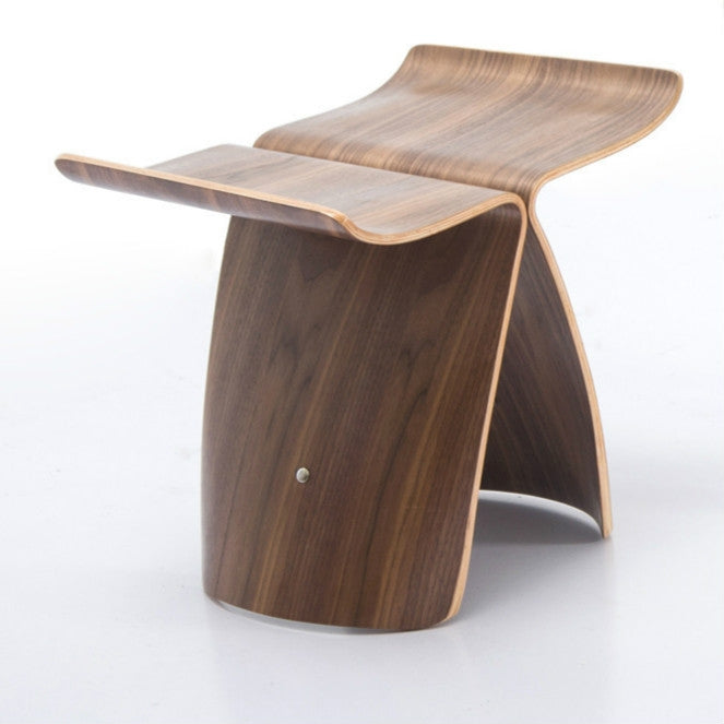 Creative Footrest Simple Modern Solid Wood Butterfly Chair