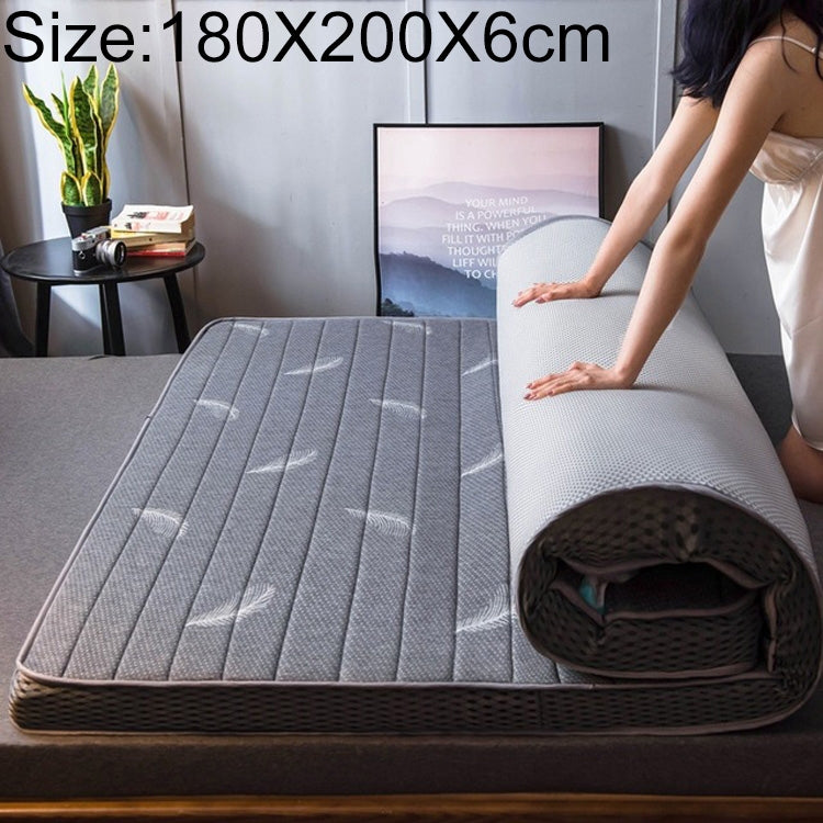 Natural Latex Memory Foam Filled Stereo Breathable Mattress, Thickness:6cm, Size:180X200 cm