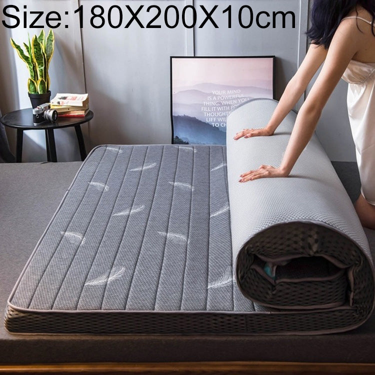 Natural Latex Memory Foam Filled Stereo Breathable Mattress, Thickness:10cm, Size:180X200 cm
