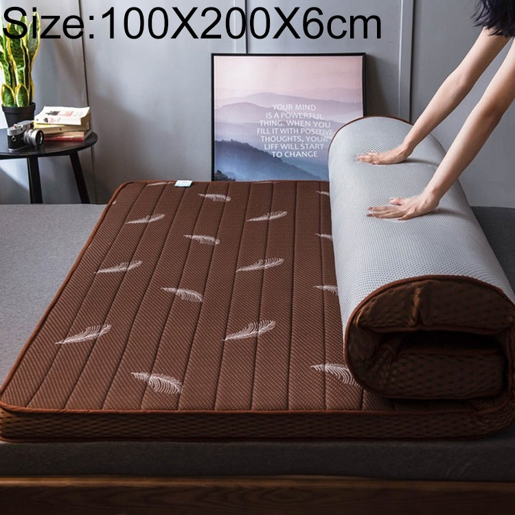 Natural Latex Memory Foam Filled Stereo Breathable Mattress, Thickness:6cm, Size:100X200 cm