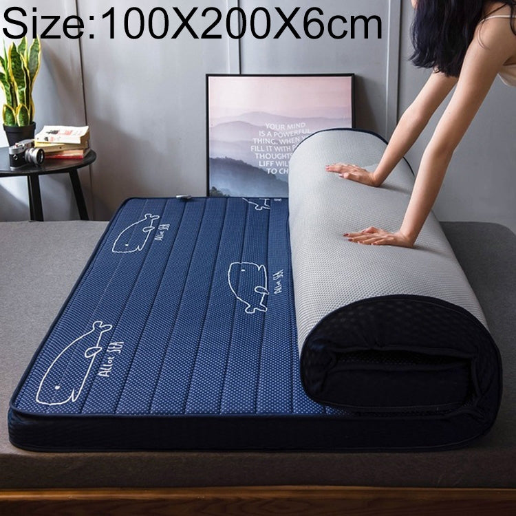 Natural Latex Memory Foam Filled Stereo Breathable Mattress, Thickness:6cm, Size:100X200 cm