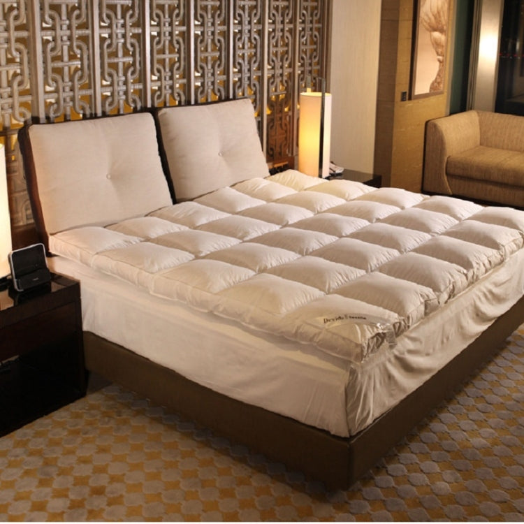 White Goose Down Filling 10cm Thickness Comfortable and Warm Mattress, Size:150*200 cm
