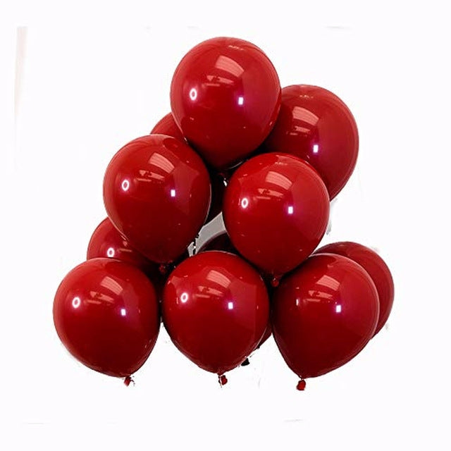 100 PCS Balloons Toys Party Decoration Balloon Balloon Toy, Specification:Single Layer (Red)(Red)