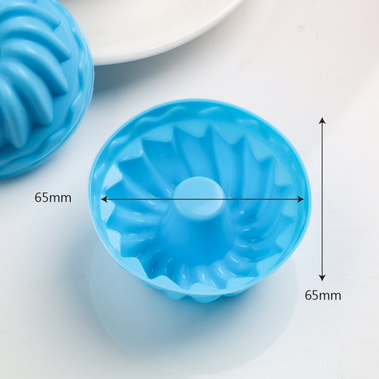 12 PCS Thread Shape Baking Jelly Mould Silicone Pudding Cupcake Muffin Donut Mold