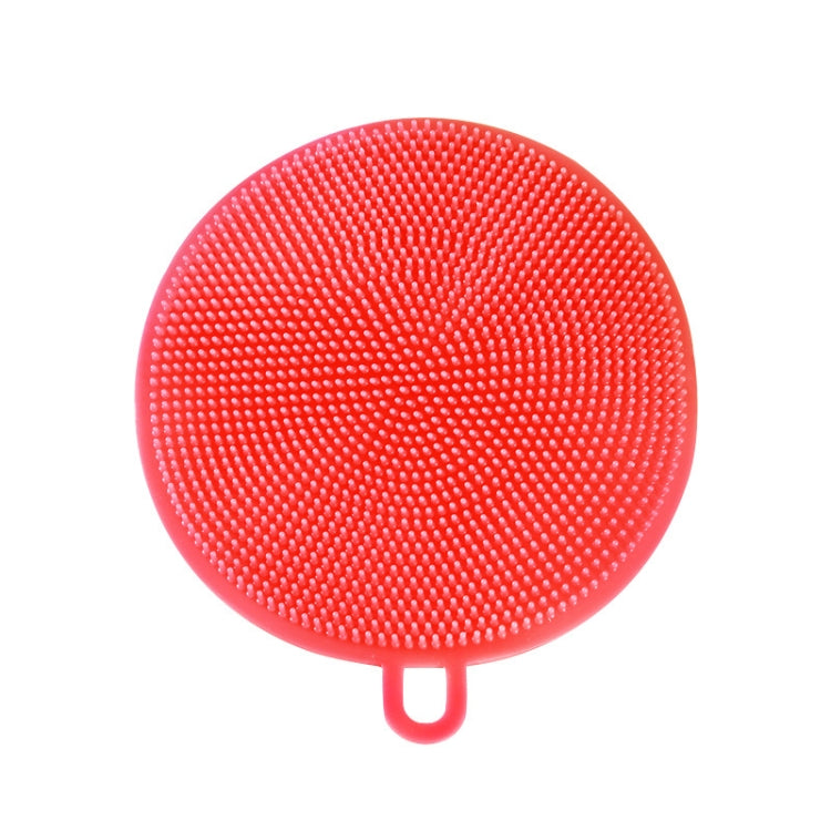 100 PCS Kitchen Multifunction Pad Silicone Fruit Vegetable Cleaner Washing Tools, Random Color Delivery