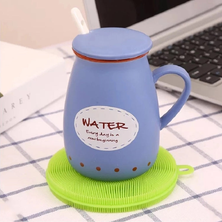 100 PCS Kitchen Multifunction Pad Silicone Fruit Vegetable Cleaner Washing Tools, Random Color Delivery