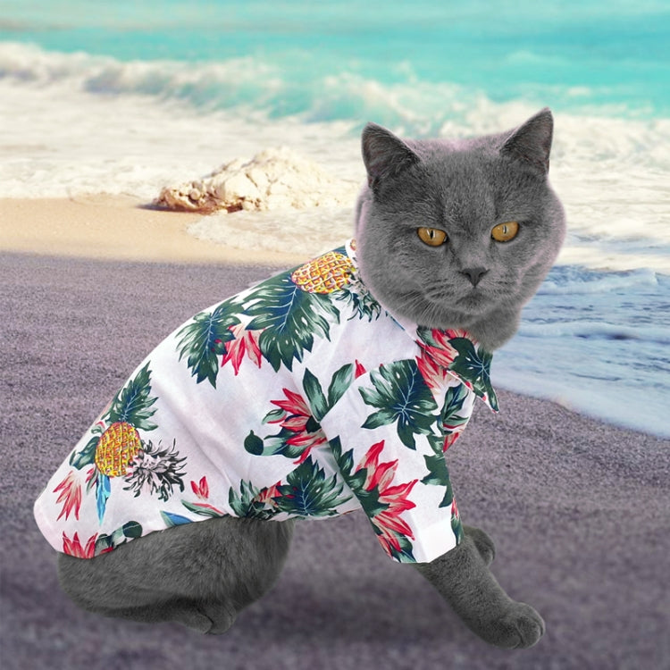Fashion Pet Clothes Pet Printed Cotton Shirt, Size: XS