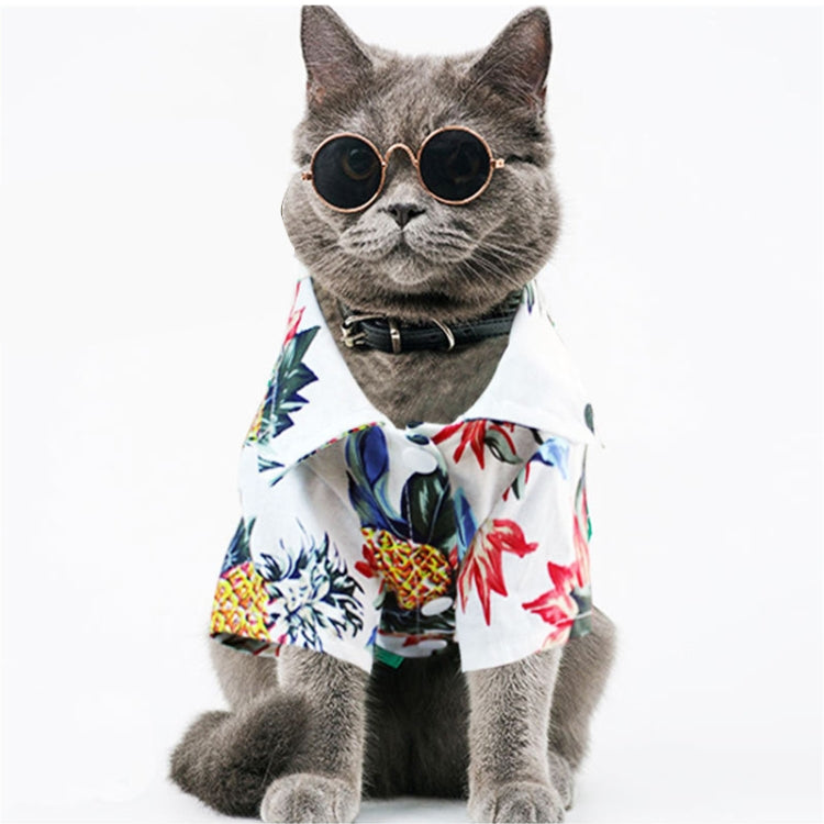 Fashion Pet Clothes Pet Printed Cotton Shirt, Size: L
