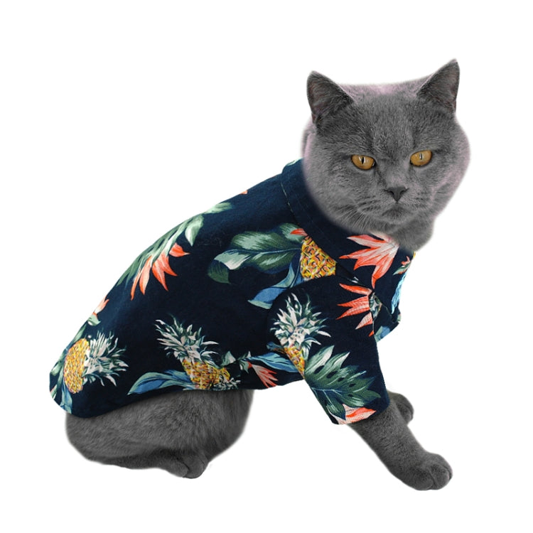 Fashion Pet Clothes Pet Printed Cotton Shirt, Size: XXL