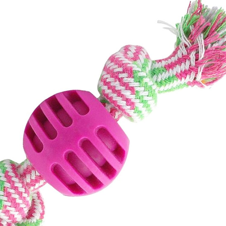 3 PCS Pet Dog Toys Chew Teeth Clean Outdoor Training Fun Playing Rope Ball