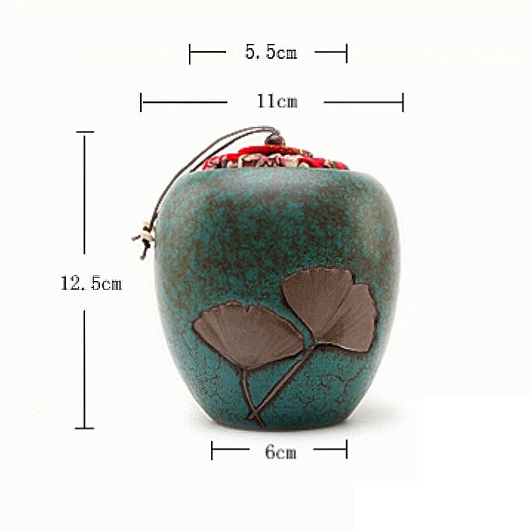 Elegant Creative Stoneware Black Tea Green Tea Teapot Sealed Piggy Bank(Blue)