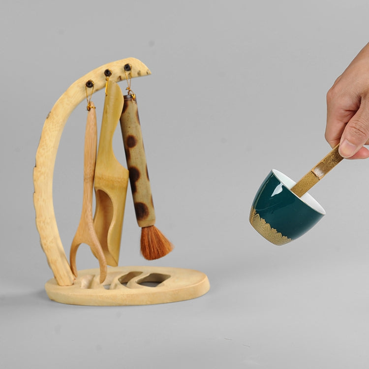 Elegant Bamboo Root Matouqin Creative Tea Ceremony Six Gentlemen Kung Fu Tea Set Accessories