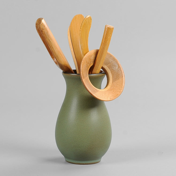 2 PCS eramic Bottle Tea Ceremony Six Gentlemen Kung Fu Tea Set Complete Set of Accessories