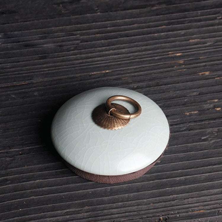 Creative Large Ceramics Tea Sealed Jar Wrapped Gift Storage Tea Box