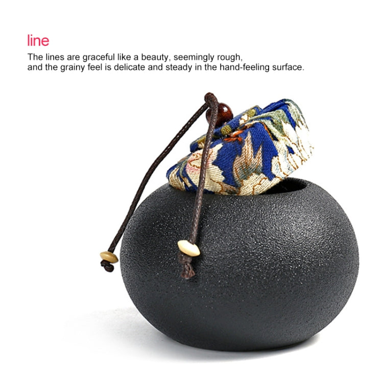 Genuine Geyao Tea Cans High Quality Ceramic Double Cans Tea Pot Ceramics(Black pottery tea pot)