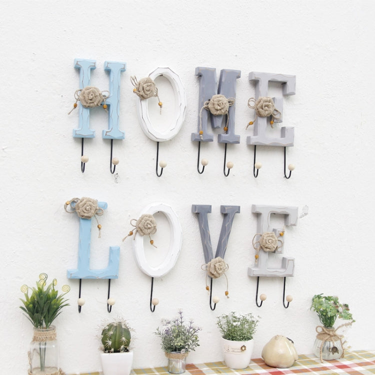 Creative Wall Decoration Hanger Porch Personality Letter Coat Wall Hanging, Size: 12x4.5x26.5cm