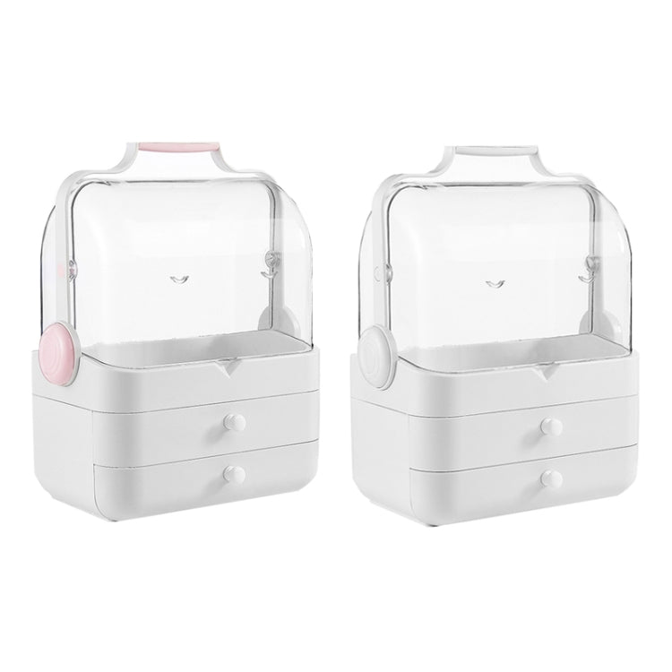 Cosmetic Storage Box Desktop Storage Dustproof Flip Cosmetic Case