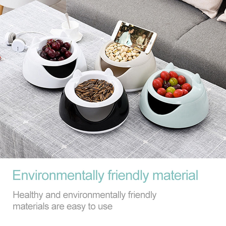 Plastic Creative Lazy Fruit Plate Double-layer Melon Storage Box Separate Round Storage Box