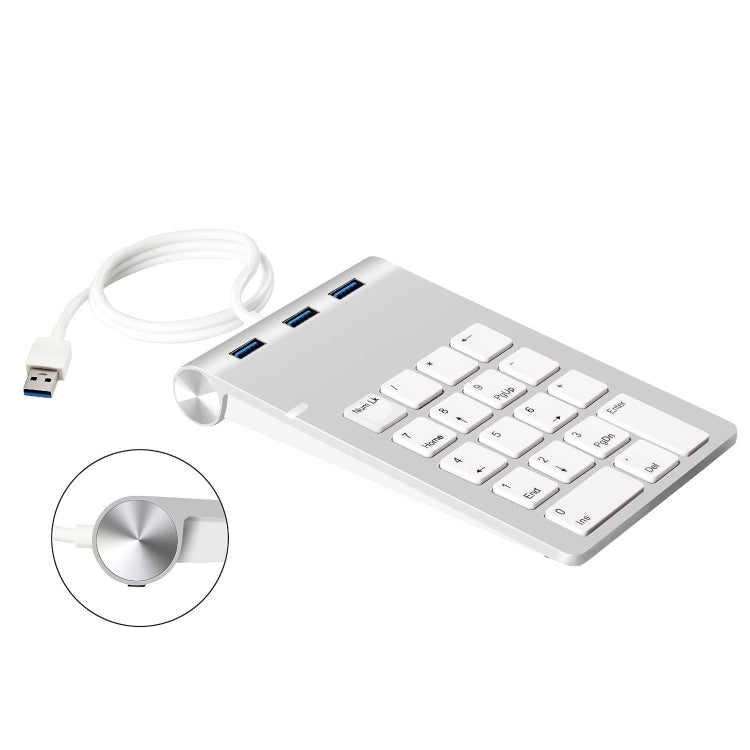 USB 2.0 Financial Number Keyboard Multi-function HUB Reader Card Accounting Keypad