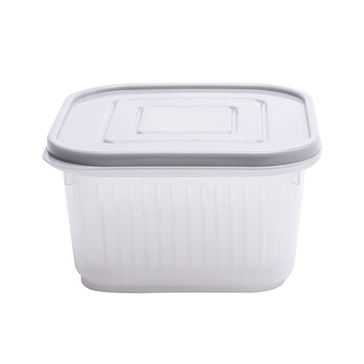 Kitchen Refrigerator Fruit And Vegetable Drain Storage Box with Cap