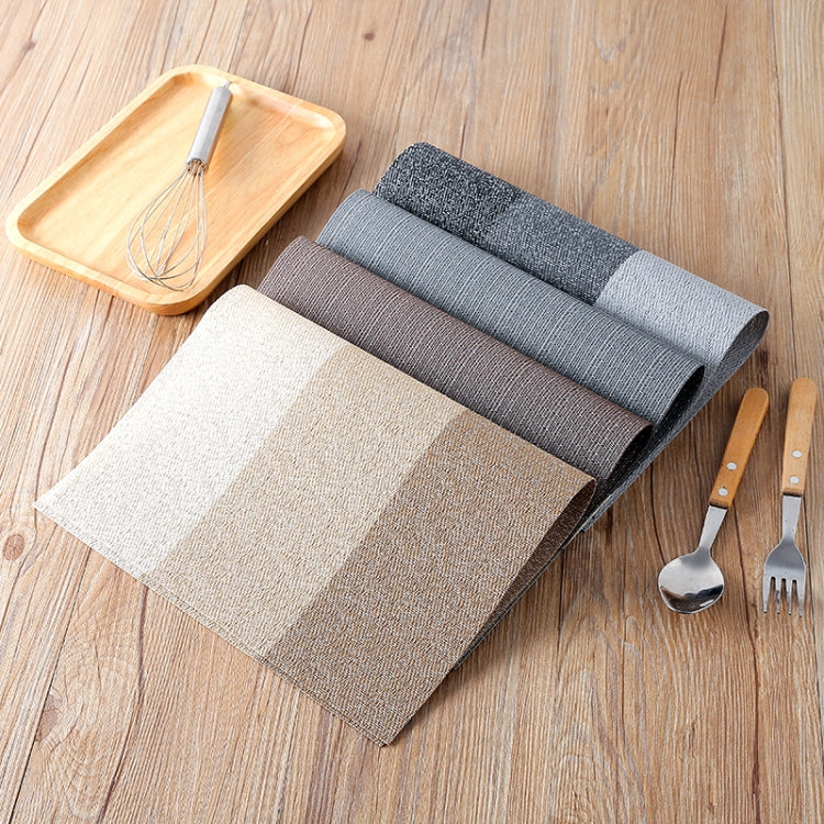 1796 Simple PVC Non-slip Insulation Table Mat Disposable Green Dishes Western Table Mat, Size:30 x 45cm
