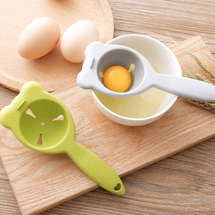 3 PCS 2260 Bear Ears Shape Kitchen Baking Wheat Straw Egg Yolk Egg White Separation Tool Filter Separator