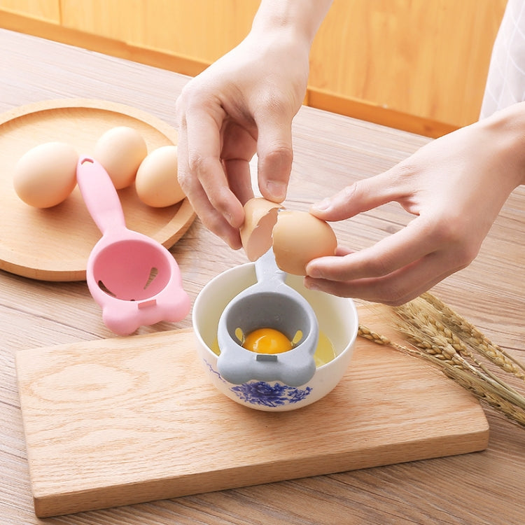 3 PCS 2260 Bear Ears Shape Kitchen Baking Wheat Straw Egg Yolk Egg White Separation Tool Filter Separator