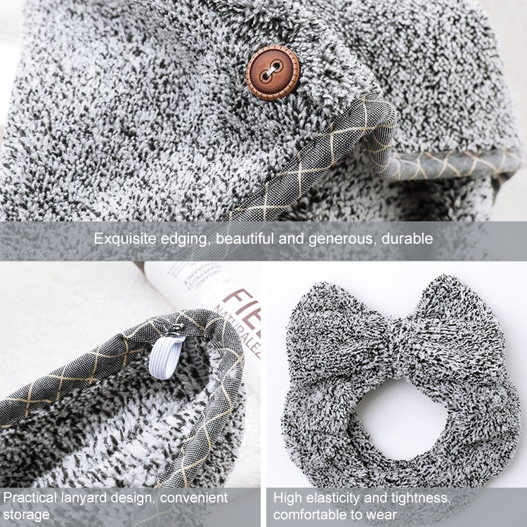 Bamboo Fiber Super Absorbent Soft Wipe Thickening Quick-drying Towel Hair Band Towel