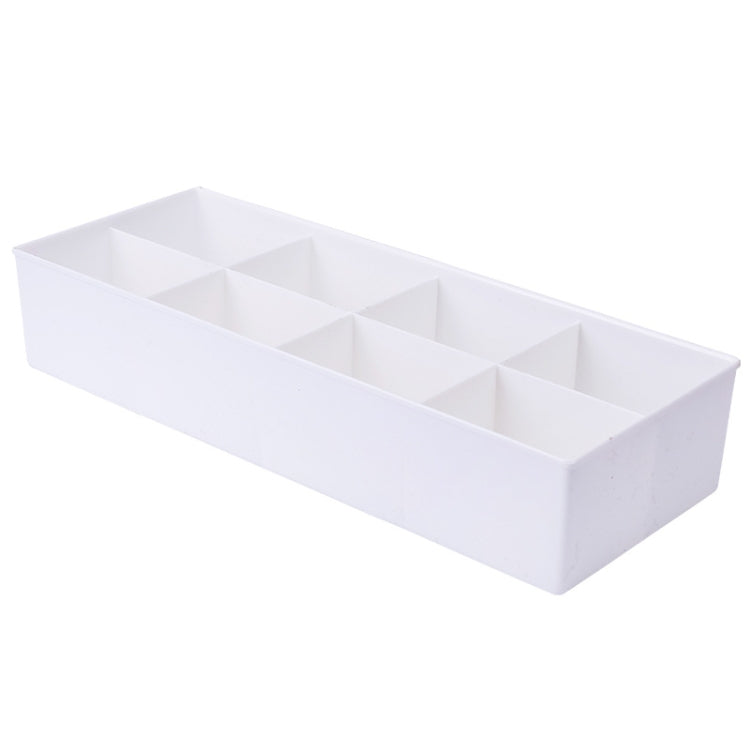 Solid Color Eight Grid Socks Underwear Storage Box