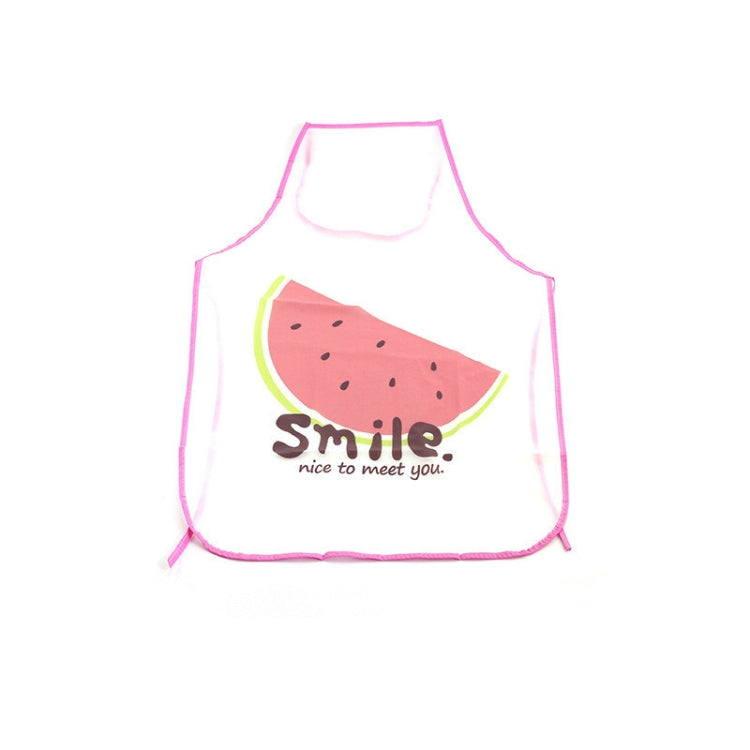 2 PCS Fruit Pattern Oilproof Translucent Waterproof Apron