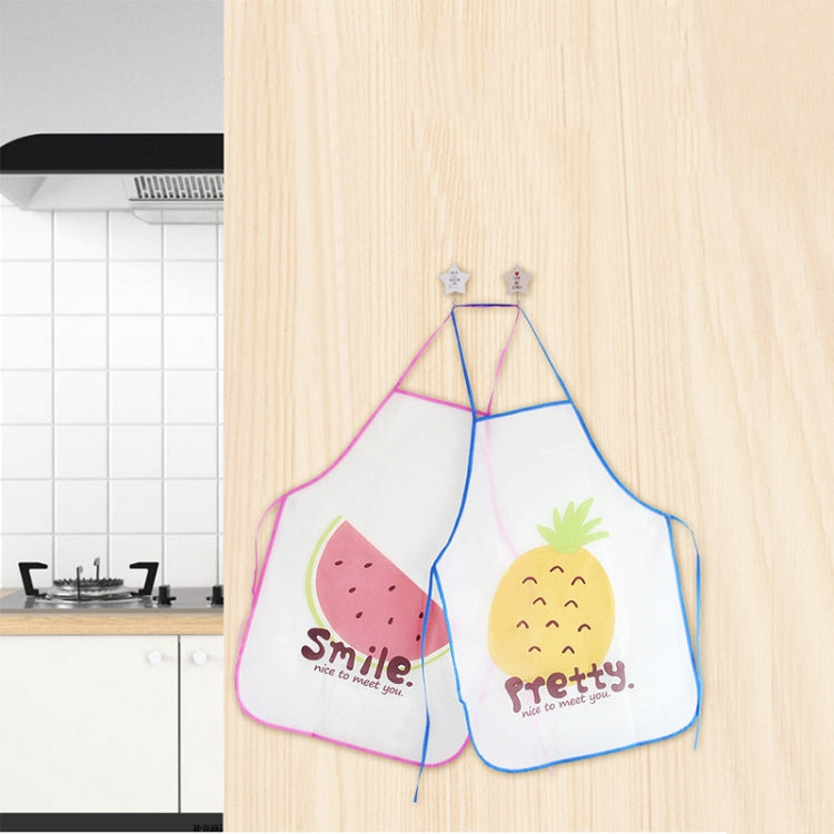 2 PCS Fruit Pattern Oilproof Translucent Waterproof Apron