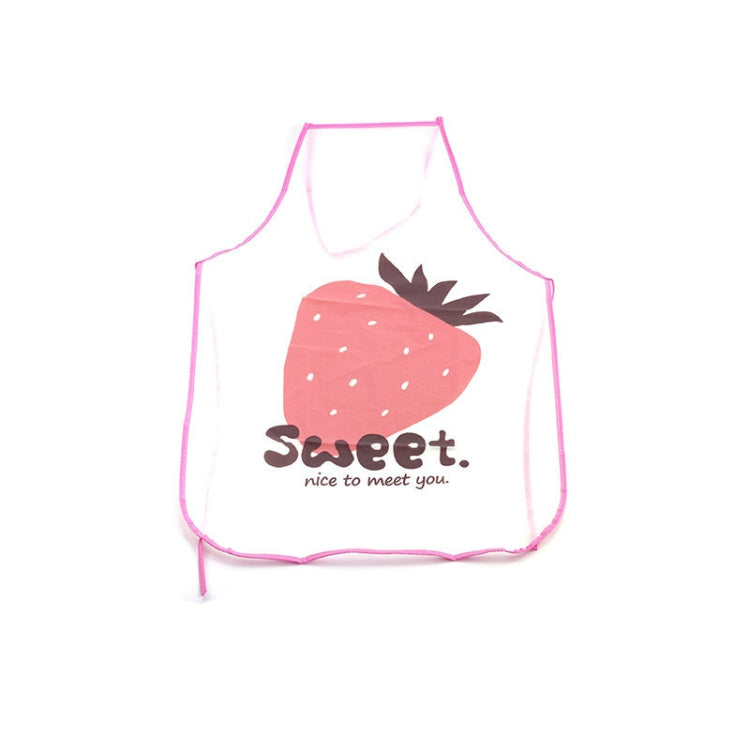 2 PCS Fruit Pattern Oilproof Translucent Waterproof Apron