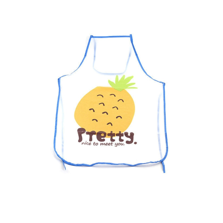 2 PCS Fruit Pattern Oilproof Translucent Waterproof Apron