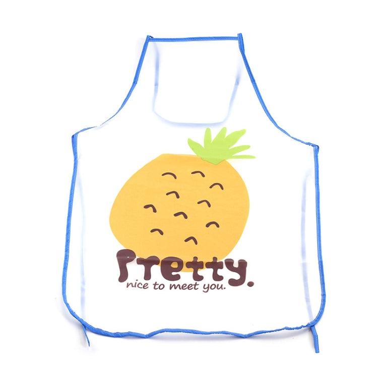 2 PCS Fruit Pattern Oilproof Translucent Waterproof Apron